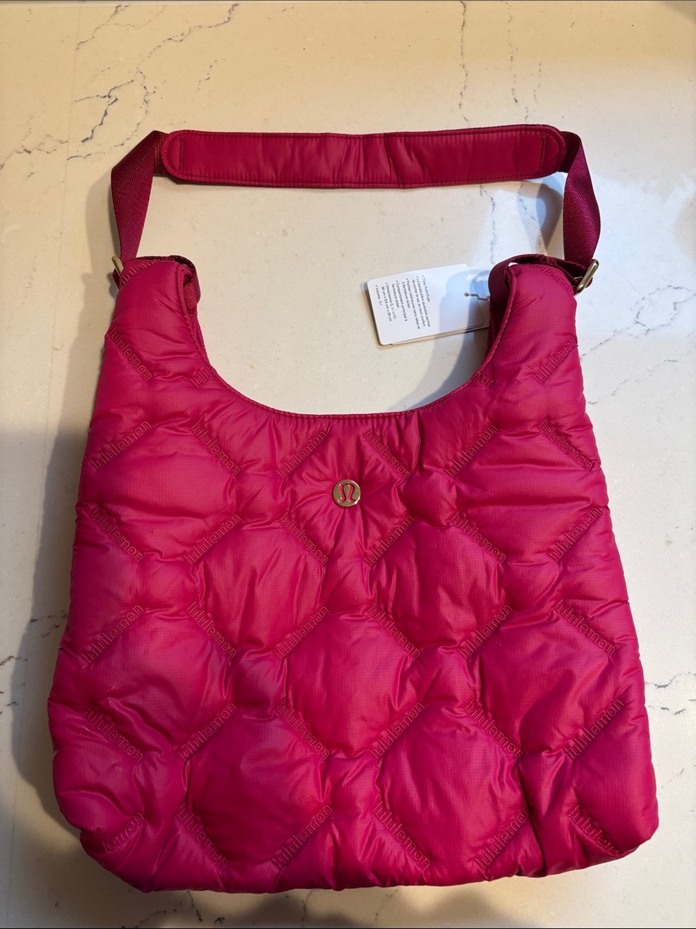 lululemon Quiltu Pleasures Shoulder Bag Mini 5L in Berry Rumble NWT